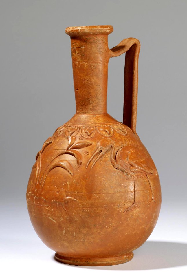 Roman - Jug with Birds - Walters 48104 - Three Quarter Left