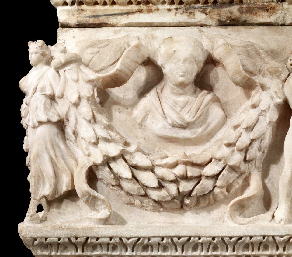 Roman - Garland Sarcophagus - Walters 2329 - Detail C