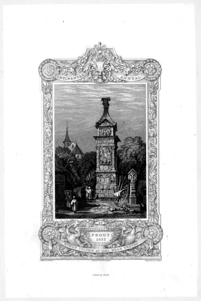 Roman column at Igel near Trier, Germany, 1831 (pga.12226)