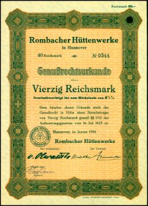 Rombacher Hüttenwerke 1926