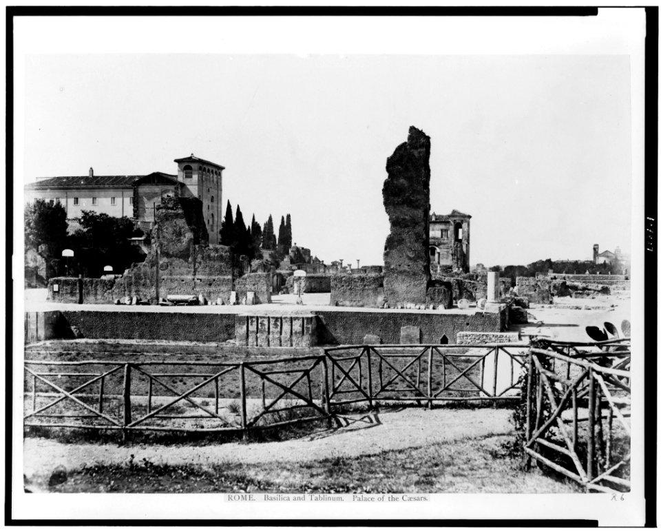 Rome. Basilica and tablinum. Palace of the Caesars LCCN92501343