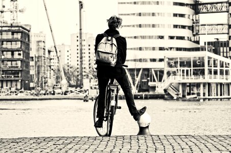 Bicycle standing leg