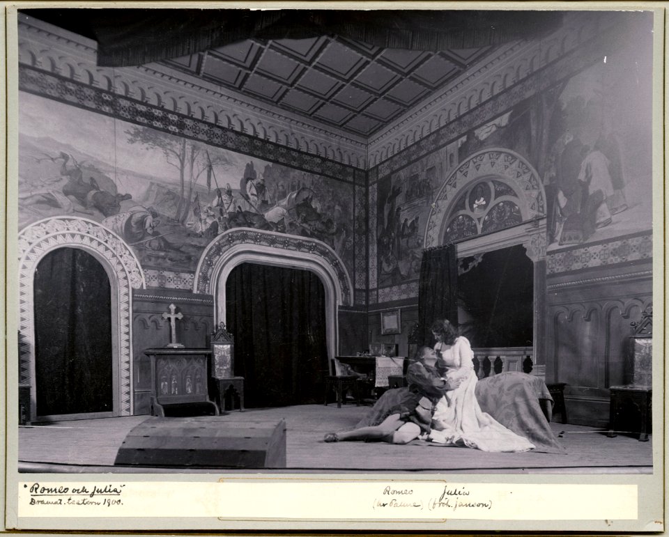 Romeo och Julia, Dramatiska teatern 1900. Föreställningsbild - SMV - H10 037