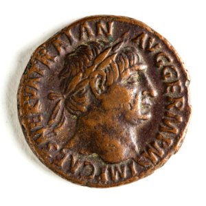Romerskt bronsmynt med Trajanus - Skoklosters slott - 110665