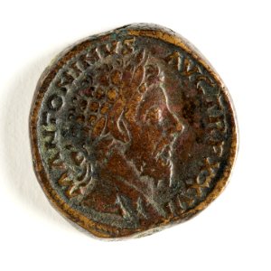 Romerskt bronsrmynt, Marcus Aurelius, 171-172 - Skoklosters slott - 110679