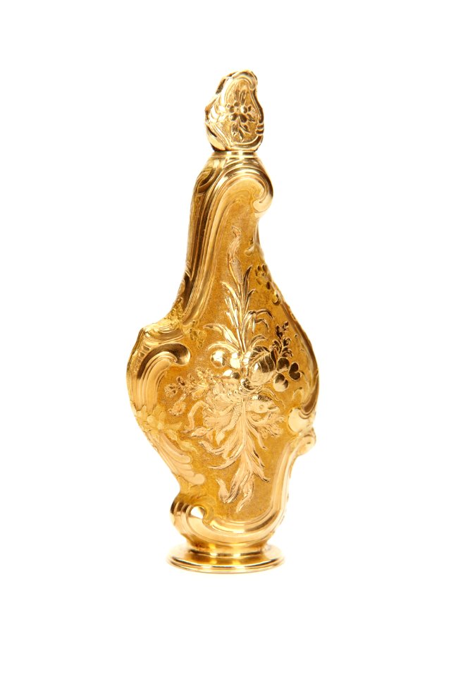 Rokokoformad guld flaska med propp från 1764 - Skoklosters slott - 92307