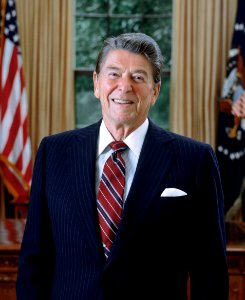 Ronald Reagan 1985 presidential portrait (cropped) (2)