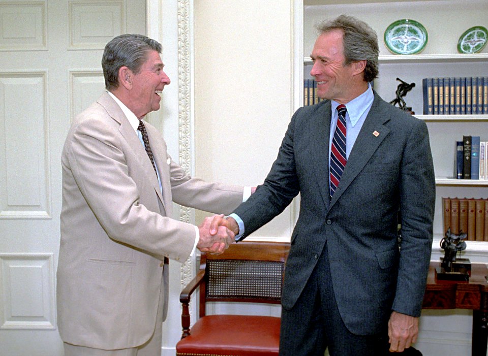 Ronald Reagan and Clint Eastwood