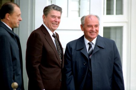 Ronald Reagan and Mikhail Gorbachev