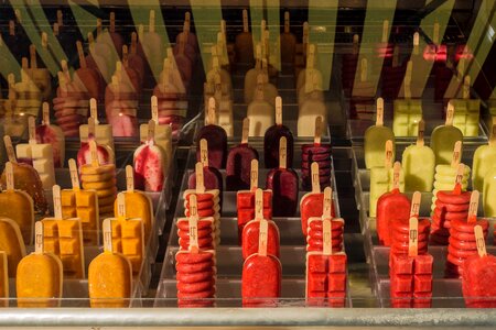 Summer fruit ice cream bio