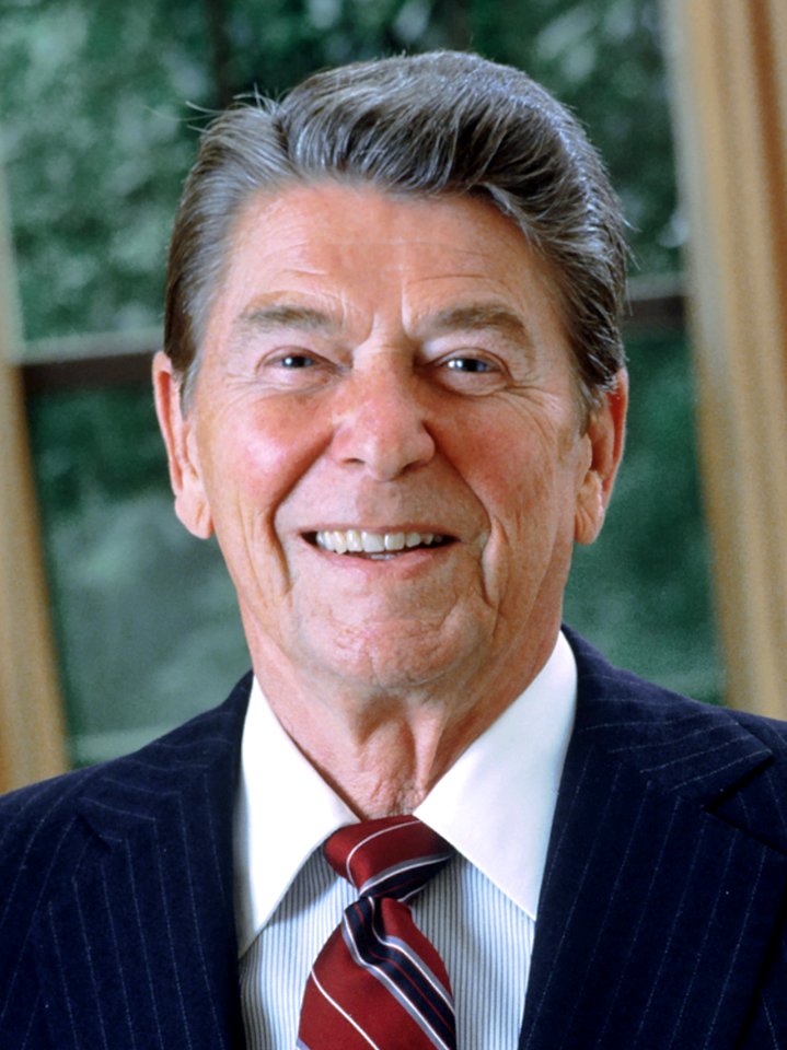 Ronald Reagan 1985 presidential portrait 3x4