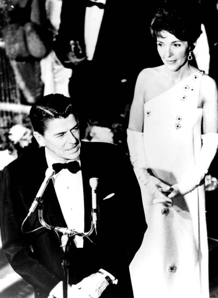 Ronald Reagan and Nancy Reagan at Governor's Inaugural Ball in Sacramento California