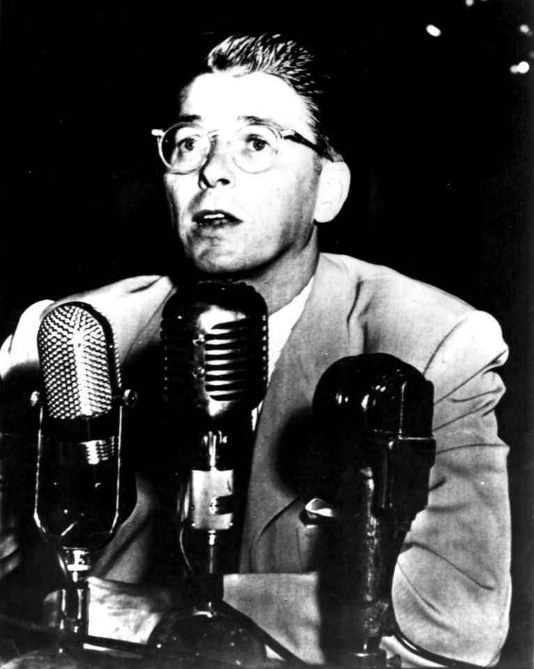 Ronald Reagan Testifying at House Un-American Activities Committee Huac in Washington DC