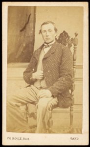 Roose, Charles - carte de visite, Portret van een man, gezeten