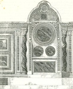 Roma cattedra della Basilica di San Lorenzo fuori le Mura