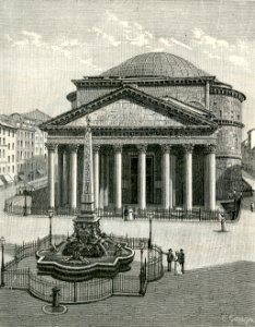 Roma facciata del Pantheon