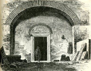 Roma interno delle Catacombe di San Sebastiano