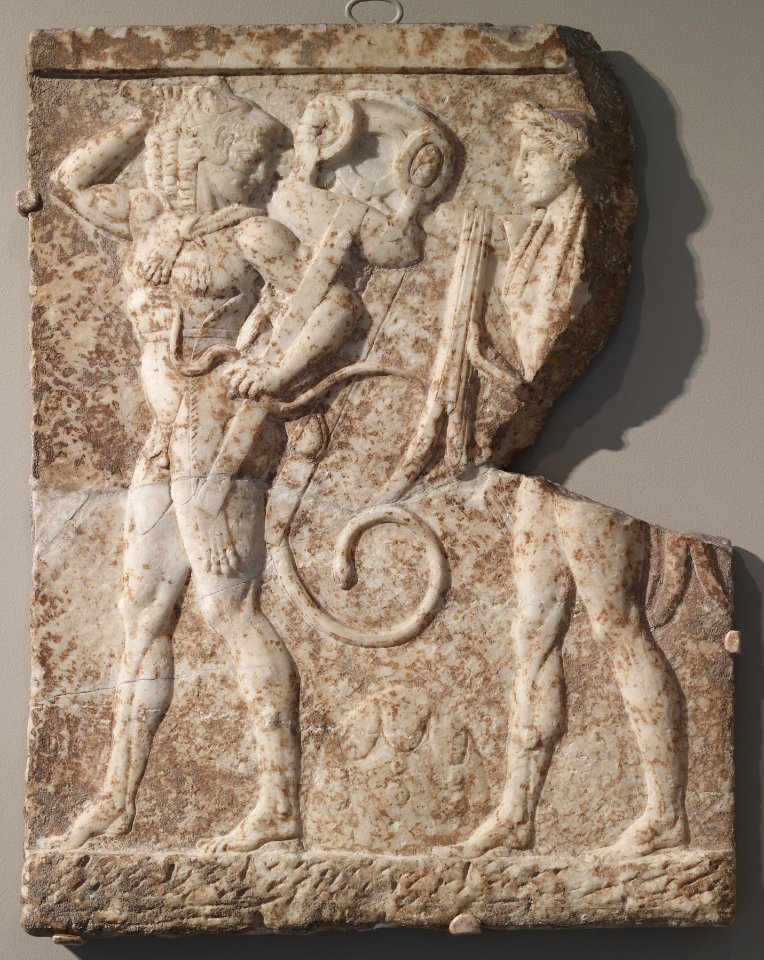 Roman - Apollo and Herakles Fighting Over the Tripod - Walters 23164