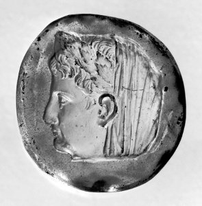 Roman - Cast of an Intaglio of Emperor Augustus - Walters 42515