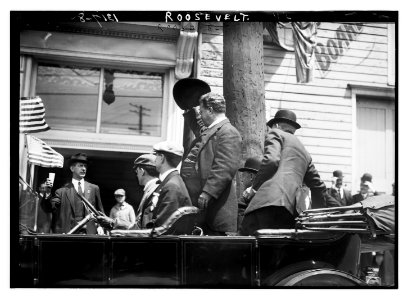 Roosevelt in car LCCN2014686914