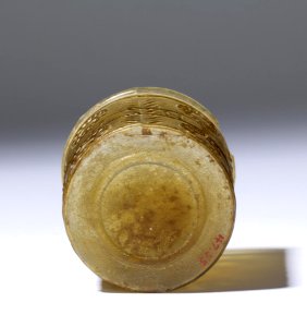 Roman - Glass Cup with Wreaths - Walters 4755 - Bottom