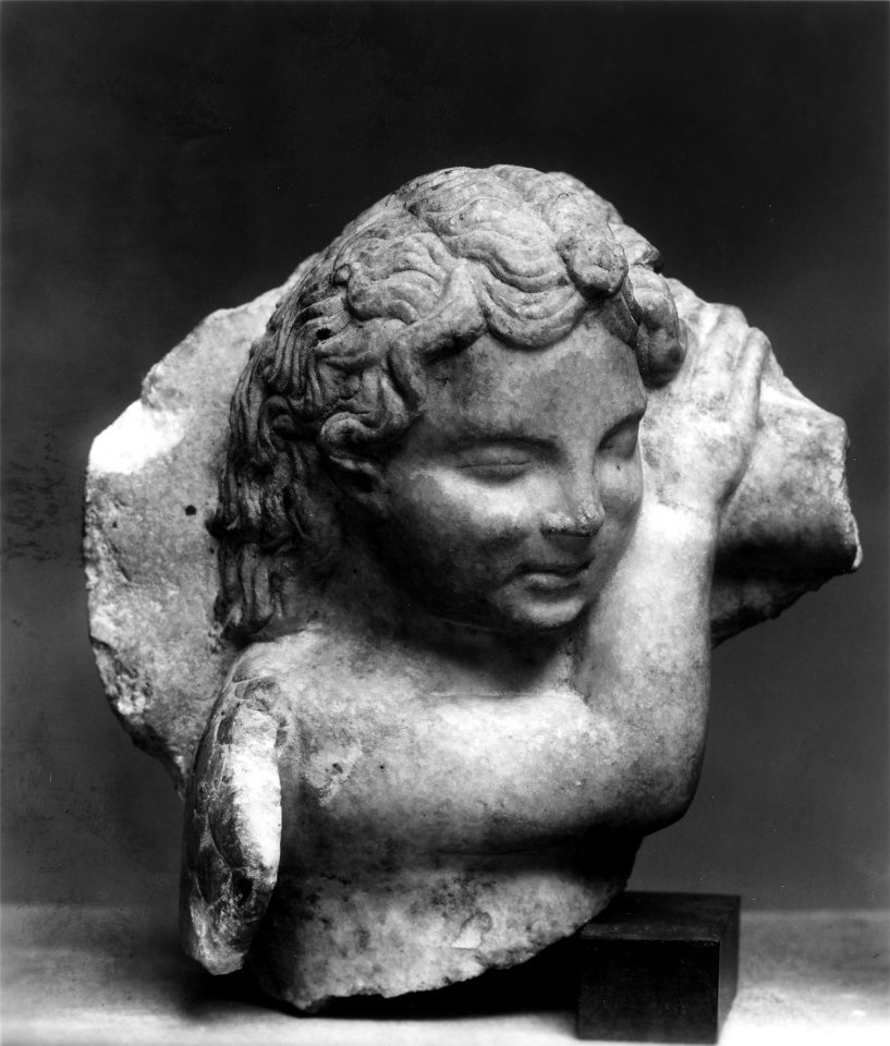 Roman - Head of a Sleeping Cupid - Walters 23134