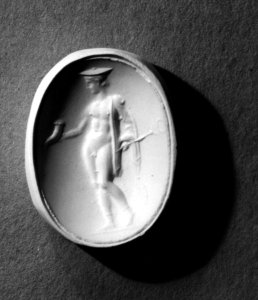 Roman - Intaglio of Satyr Dancing - Walters 42108 - Impression photo