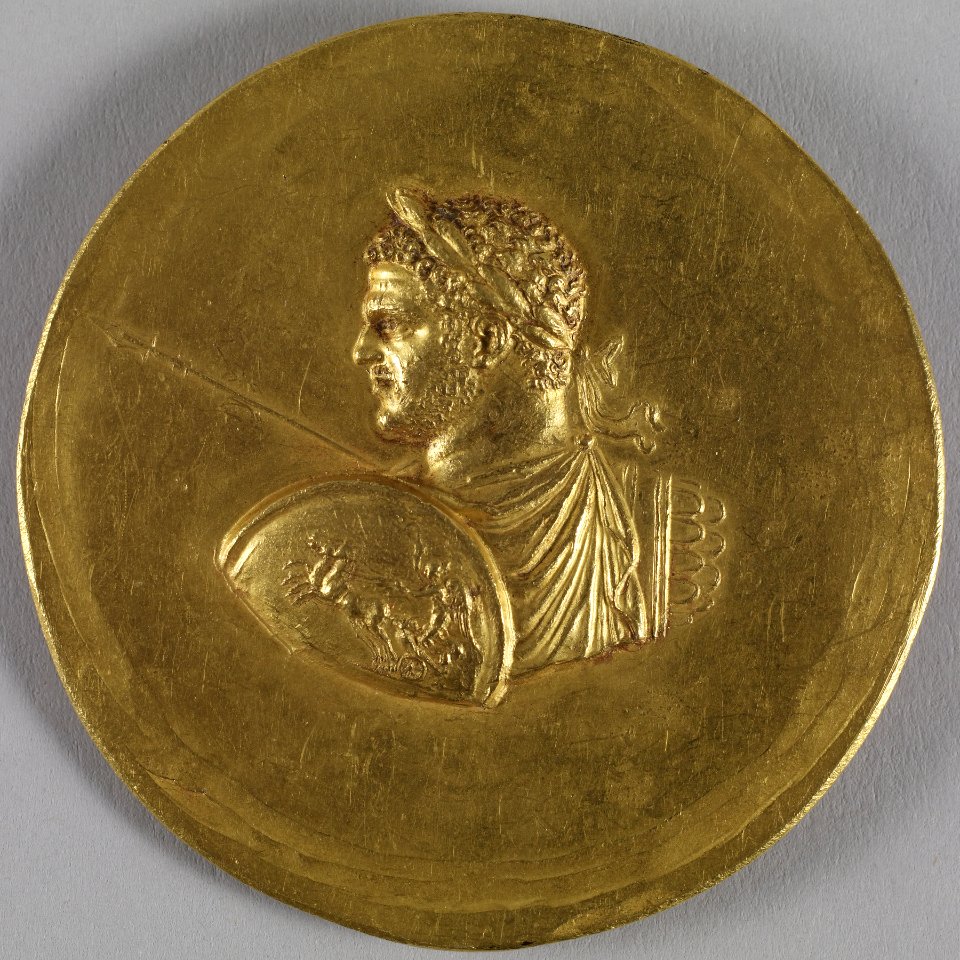 Roman - Medallion with Roman Emperor Caracalla - Walters 593 - Obverse