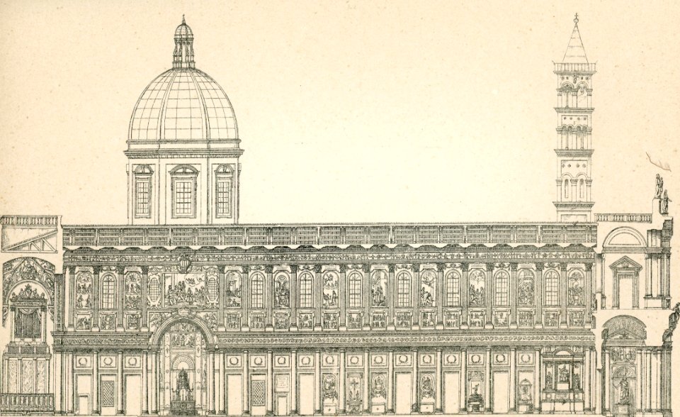 Roma Basilica Liberiana sezione per lungo