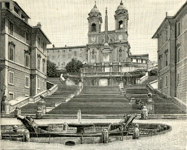 Roma chiesa della Santa trinità dei Monti photo