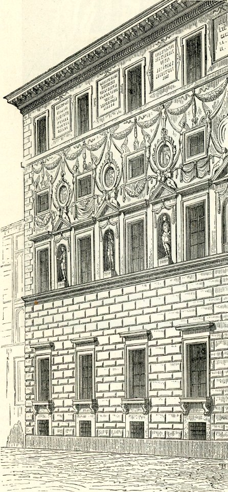Roma dettagli del palazzo Spada