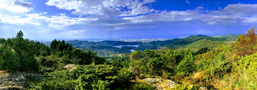 The nature of the landscape mountain trip