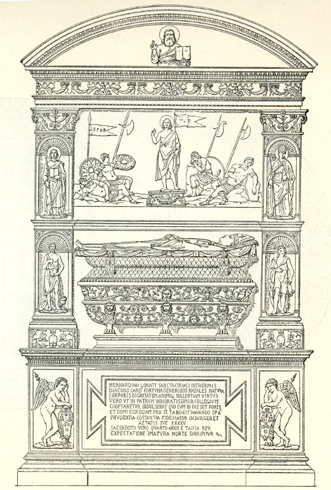 Roma monumento a Card. Bernardino Lonati nella chiesa di S. Maria del Popolo