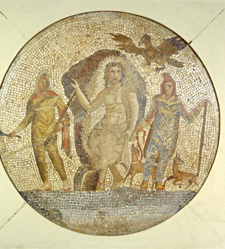 Roman - Fragment of a Mosaic with Mithras - Walters 437