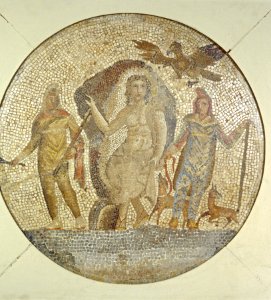 Roman - Fragment of a Mosaic with Mithras - Walters 437