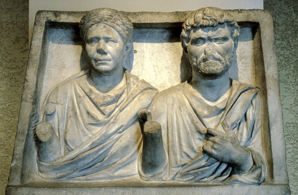 Roman - Funerary Monument of a Husband and Wife - Walters 2320