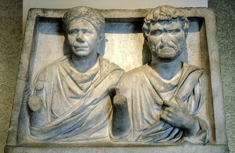 Roman - Funerary Monument of a Husband and Wife - Walters 2320