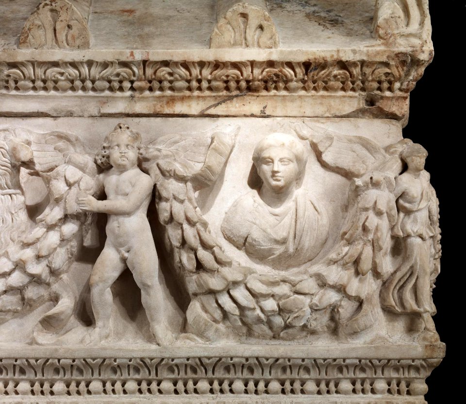 Roman - Garland Sarcophagus - Walters 2329 - Detail B