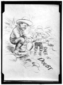 ROOSEVELT, THEODORE. CARTOON ABOUT THE 'RIVER OF DOUBT' LCCN2016865630