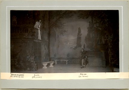Romeo och Julia, Dramatiska teatern 1900. Föreställningsbild - SMV - H10 036