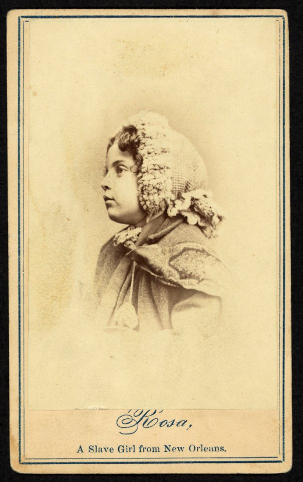 Rosa, a slave girl from New Orleans - photographed by M. H. Kimball, 477 Broadway, N.Y. LCCN2010647851