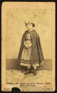 Rosa, an emancipated slave from New Orleans - (photographed) by Kimball, 477 Broadway, N.Y. LCCN2010647849