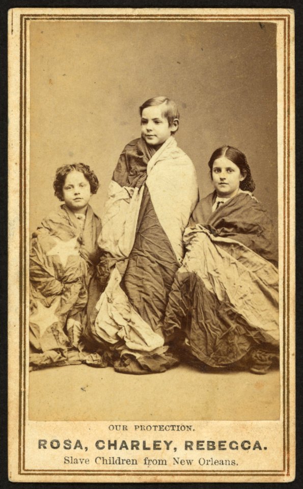 Rosa, Charley, Rebecca. Slave children from New Orleans - Chas. Paxson, photographer, N.Y. LCCN2010647863