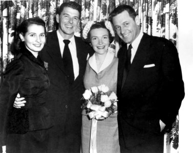 Ronald Reagan and Nancy Reagan with William Holden and Ardis Holden
