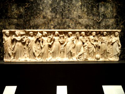 Roman sarcophagus, Italy, mid 2nd century CE - Nelson-Atkins Museum of Art - DSC08243 photo