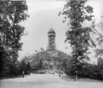 Rosental Leipzig Aussichtsturm um 1900