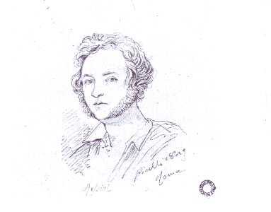 Rossini visto da Pinelli 1823