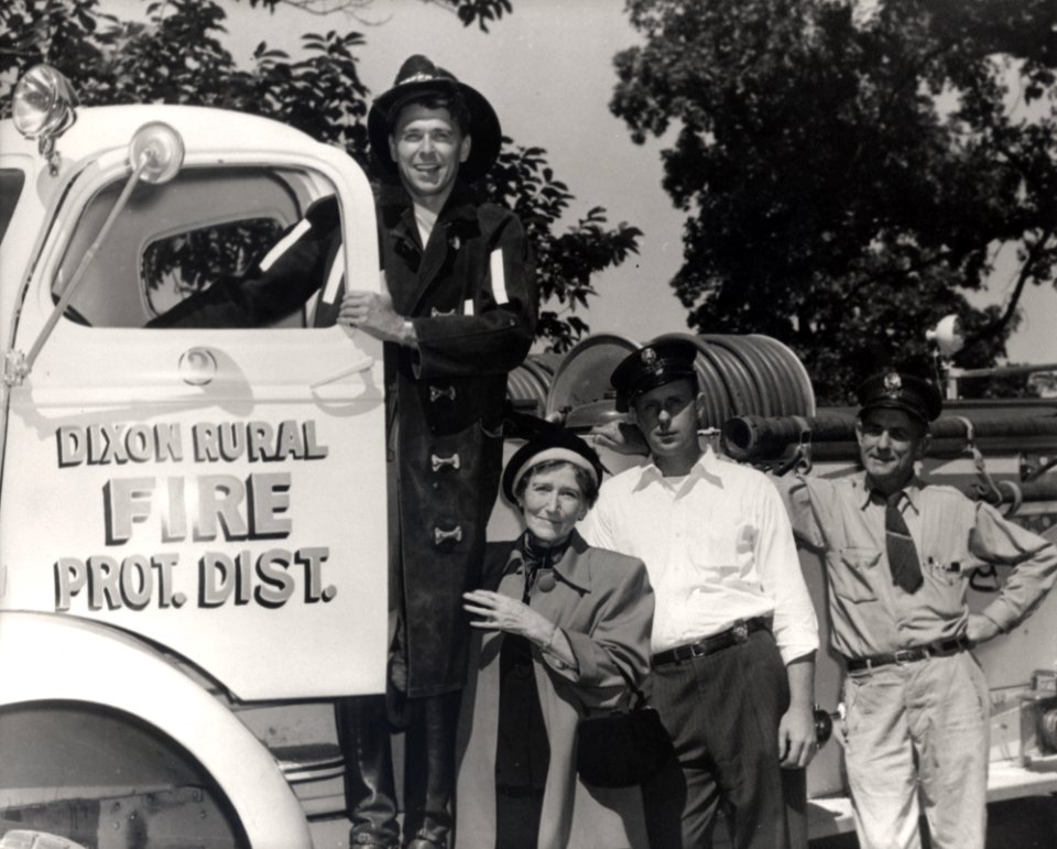 Ronald Reagan and Mother Nelle Reagan at Dixon Injun Summer Days
