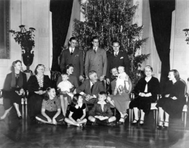 Roosevelt family, Christmas 1941 photo