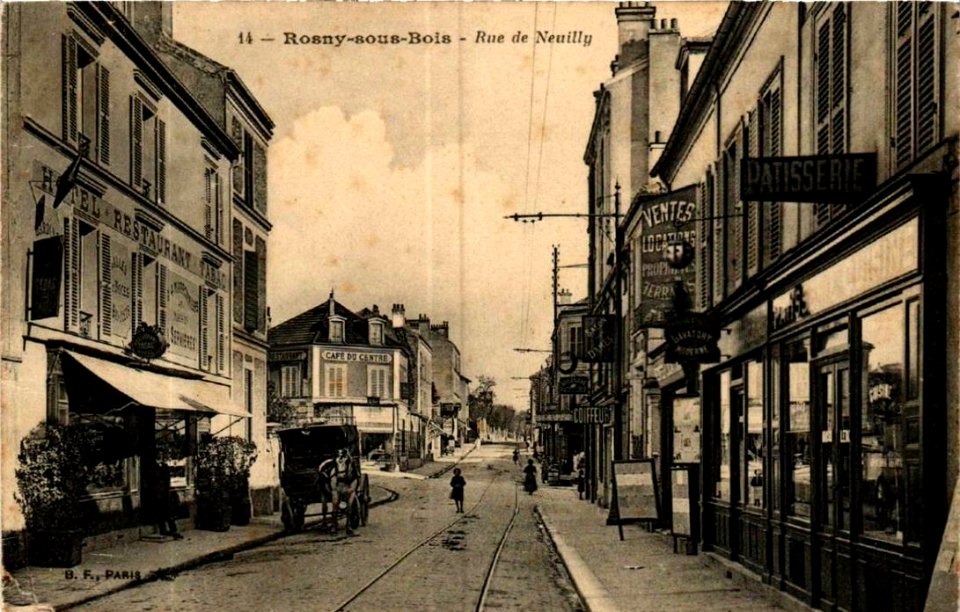 Rosny-sous-Bois.Rue de Neuilly.Magasins